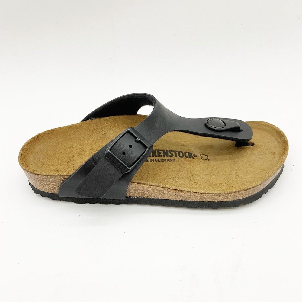 Birkenstock Gizeh Kids BS Black Birko-Flor Sandals Regular Fit US 12 EU 30